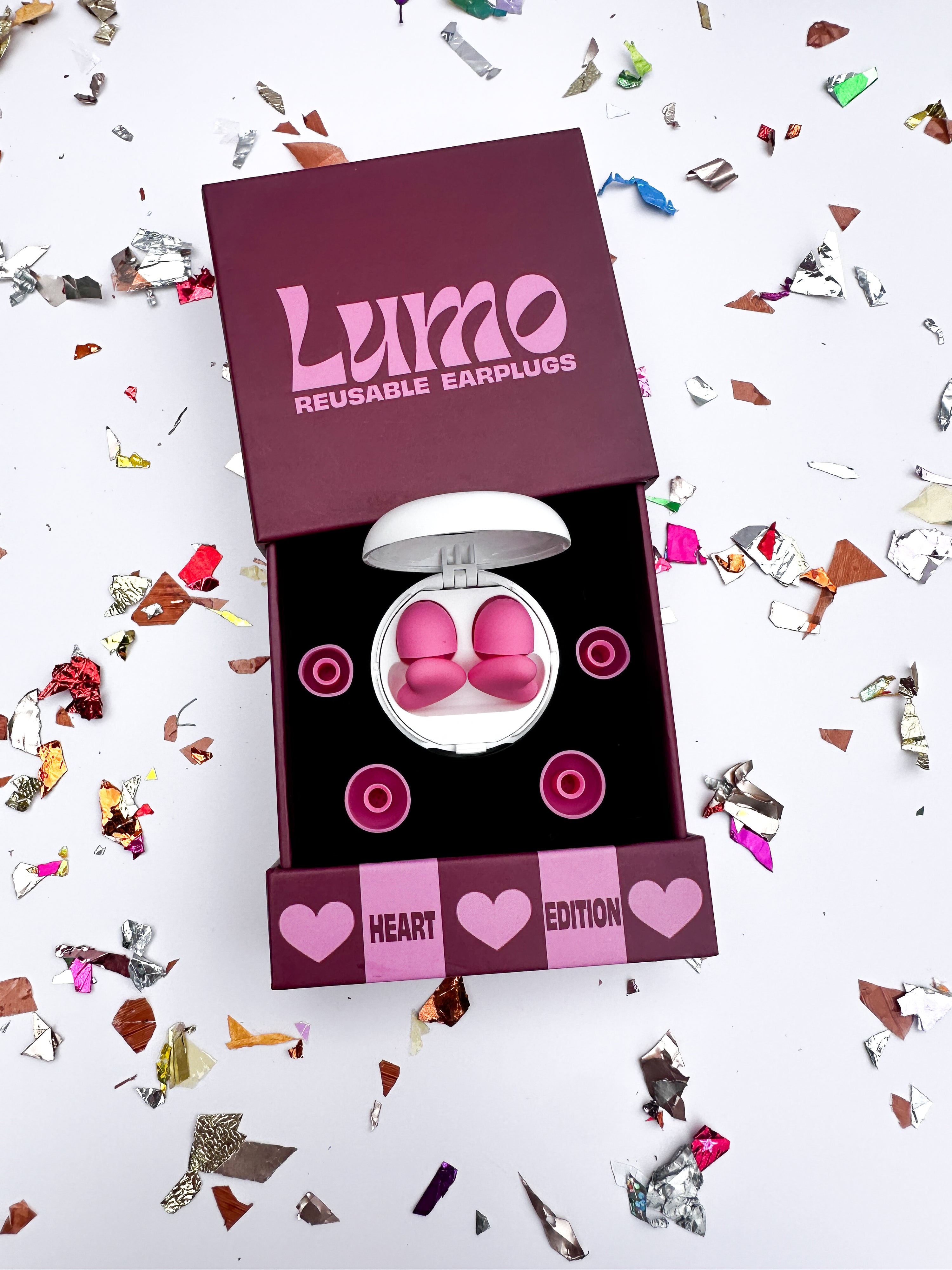 Love Hearts: Reusable Heart Ear Plugs